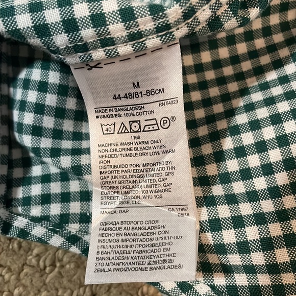 Gap Oxford Plaid Shirt - Picture 3 of 4
